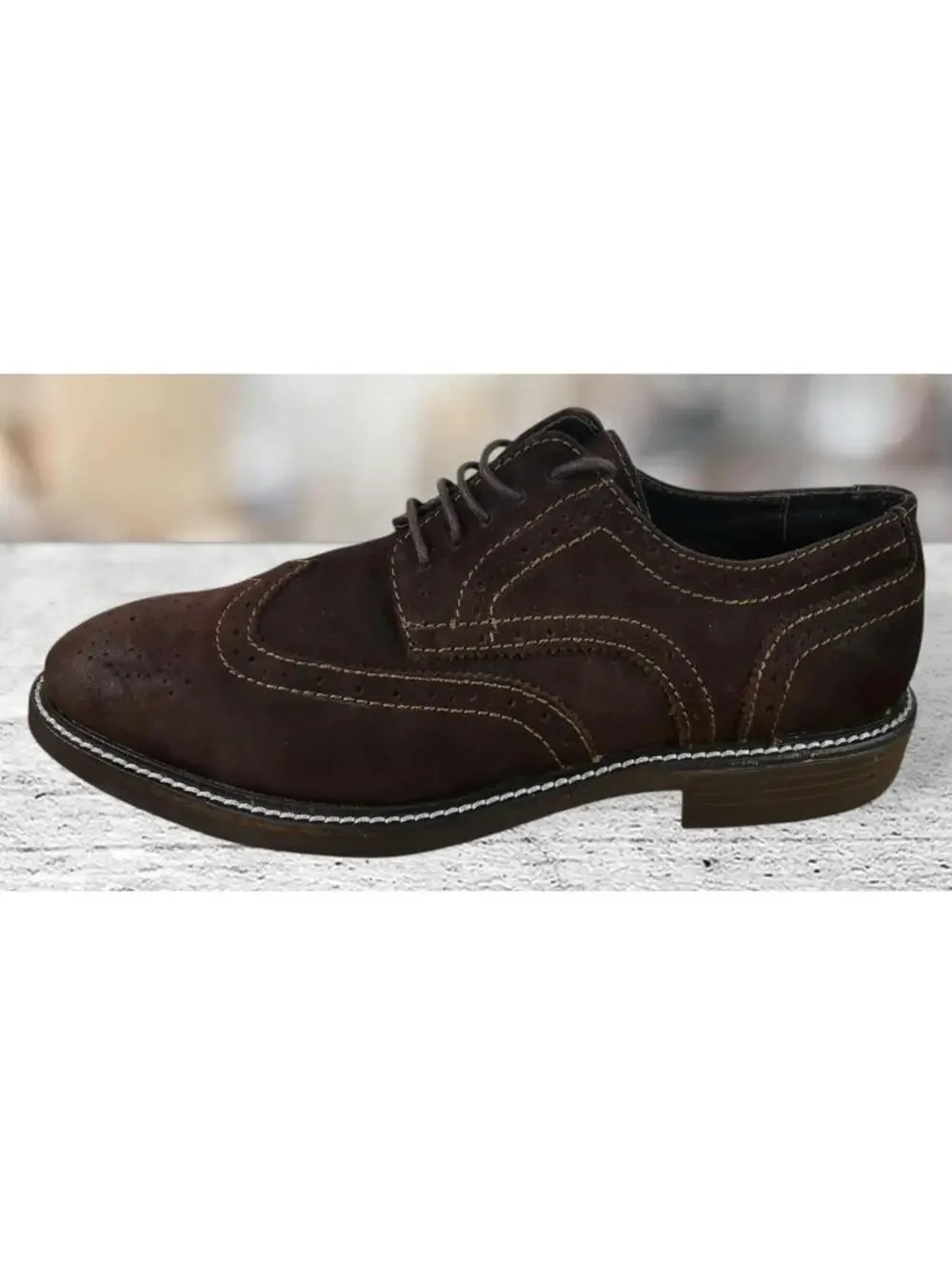 1901 Shoes Size 9 M Brown Derby Oxfords Leather Men